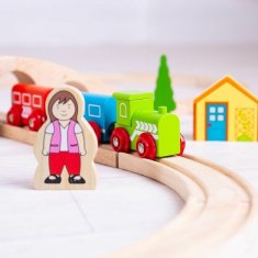 Bigjigs Rail Dřevěná vláčkodráha osmička