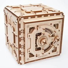 UGEARS 3d dřevěné mechanické puzzle trezor