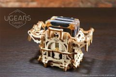 UGEARS 3d dřevěné mechanické puzzle úložný box na karty