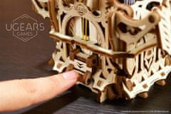 UGEARS 3d dřevěné mechanické puzzle úložný box na karty