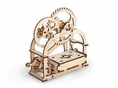 UGEARS 3d dřevěné mechanické puzzle box na vizitky