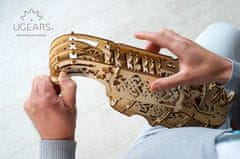 UGEARS 3d dřevěné mechanické puzzle hurdy-gurdy