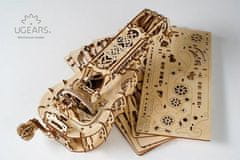 UGEARS 3d dřevěné mechanické puzzle hurdy-gurdy