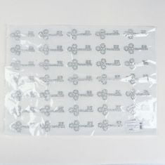 Kraftika Nažehlovací obrázek se třpytkami "klíč", 3,3 7 cm