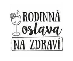 Kraftika Rodinná oslava č. 824 - gumové razítko na dřevě (1ks)