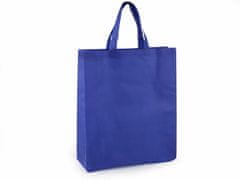 Kraftika 1ks 4 modrá nákupní taška z netkané textilie 34x40cm