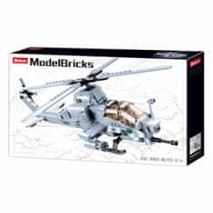 Sluban Army model bricks m38-b0838 bitevní helikoptéra