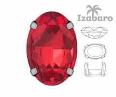 Izabaro 4ks crystal light siam red 227 oval fancy stone