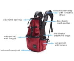 Brunbo Transportní taška pro psa, vzor - maskáč, velikost xl, 1 kus