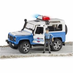 Bruder Land rover policie s figurkou