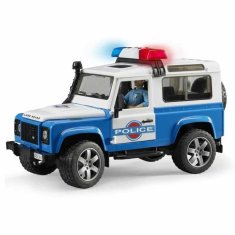 Bruder Land rover policie s figurkou