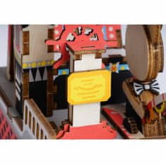 Robotime 3d skládačka hrací skříňky kočičí loďka