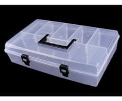Kraftika 3ks transparent plastový box / kufřík