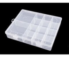 Kraftika 3ks transparent plastový box / zásobník 4x17x21 cm