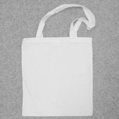 Kraftika Plátěná taška s dlouhým uchem bílá (42 x 38 cm)