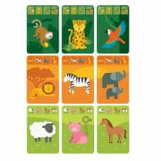 Petit collage Petitcollage karty v dóze království zvířat