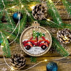 Kraftika 1pc auto s vánoční strom seed beaded diy kit