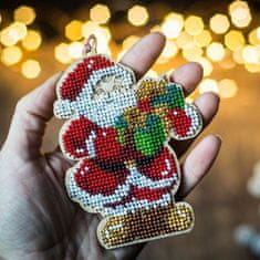 Kraftika 1pc santa claus seed beaded diy kit