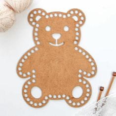 Kraftika Blank na pletení "bear" 24x30 cm, plywood blank crochet