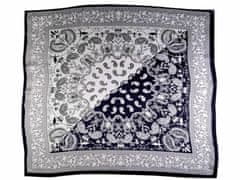 Kraftika 1ks 3 zelená hedvábný šátek paisley ornamenty 70x70 cm