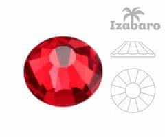 Izabaro 144pcs crystal light siam red 227 hotfix ss16 round