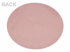 Kraftika 2ks růžové zlato metalické prostírání mat 38 cm, podtácky