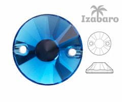 Izabaro 20ks crystal capri blue 243 round šít na flatback