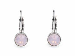 Kraftika 1pár (395) rose light opal náušnice se swarovski elements