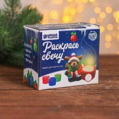 Kraftika Diy kit pro barvení držáku svíček "deer in a scarf" maluje