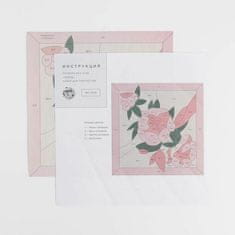 Kraftika Diy kit patchwork bez jehly "peonies"