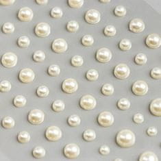 Kraftika 120 ks half beads, glue pearls, scrapbooking, stickers
