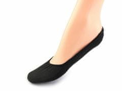 Kraftika 1pár 3 černá ponožky do balerín bavlněné, ponožky