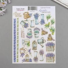 Kraftika Sada nálepek provence levandule 1, pro scrapbooking