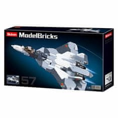 Sluban Model bricks m38-b0986 proudový stíhací letoun su-57