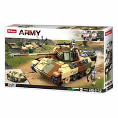 Sluban Army n38-b0859 maskovaný tank střední 2v1