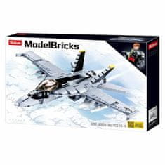 Sluban Model bricks m38-b0928 stíhačka f/a-18 super