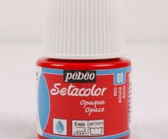 Pébéo Setacolor 45ml červená barva na textil,