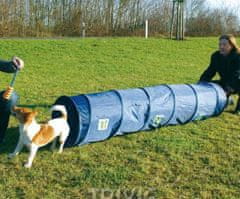 Trixie Agility tunel - malý pes, štěně, 40cm/2m - modrý,
