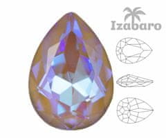 Izabaro 4ks crystal okrové pastel 131pas hruška slza