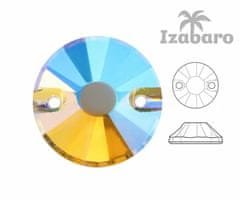 Izabaro 20ks crystal crystal ab 001ab round šít na flatback