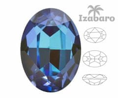 Izabaro 4120 broušený krystal, šaton, oválný