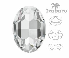 Izabaro 4ks crystal crystal 001, oválný efektní kámen