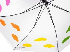 Kraftika 1ks transparent dámský vystřelovací deštník kouzelný s