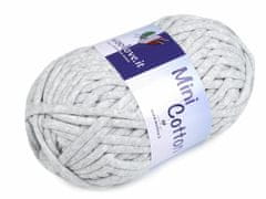 Kraftika 1ks šedá nejsv. příze pletací mini cotton 250 g