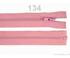 Kraftika 1ks 134gossamer pink kostěný zip šíře 5mm délka 30 cm