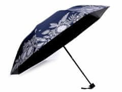 Kraftika 1ks pudrová dámský skládací deštník květy