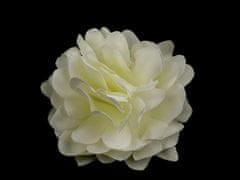 Kraftika 10ks růžová sv. textilní květ 45mm