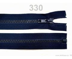 Kraftika 1ks medieval blue kostěný zip šíře 5mm délka 80cm bundový