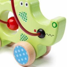 Bigjigs Toys Bigjigs baby motorický labyrint krokodýl