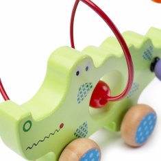 Bigjigs Toys Bigjigs baby motorický labyrint krokodýl